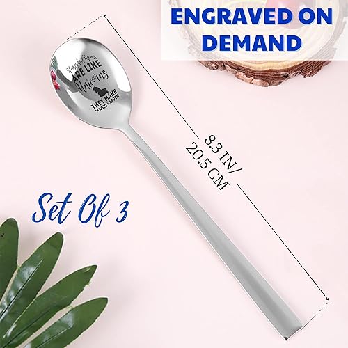 Miniatura 2 de funny homeschool mom gift, make magic happen mother's day Stainless Steel Spoon  Pack of 3