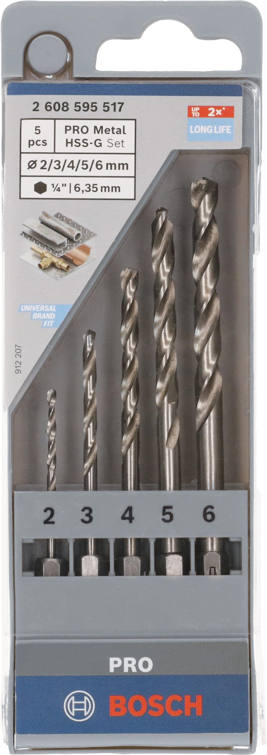 Bosch Professional Accessories Matkap Ucu Seti, Yeşil, 5 Adet