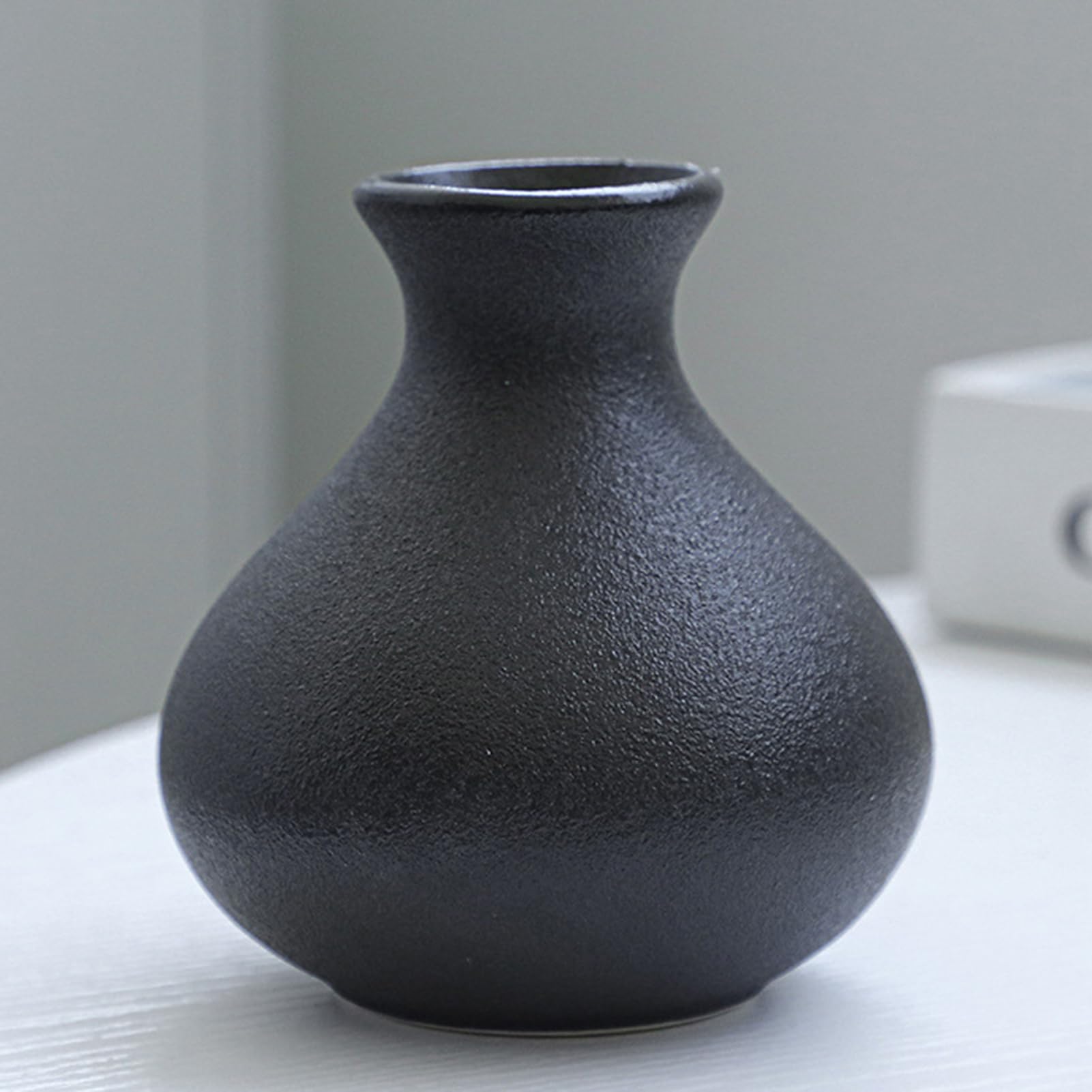 Blumenvasen aus Keramik, moderner Blumenhalter, Behälter, Zuhause, Büro, Tisch, Tafelaufsatz, dekorative Blumenvase, 5-teiliges Set, Schwarz / Weiß