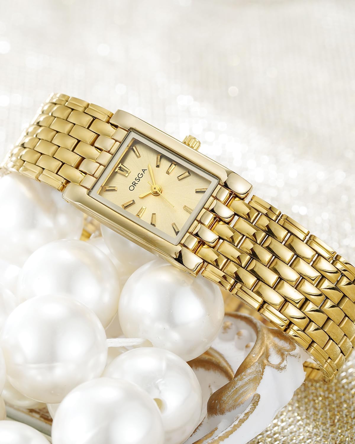 CIVO Ladies Watches for Women Gold: Small Stainless Steel Analog Waterproof Wrist - Square Face - Image 3