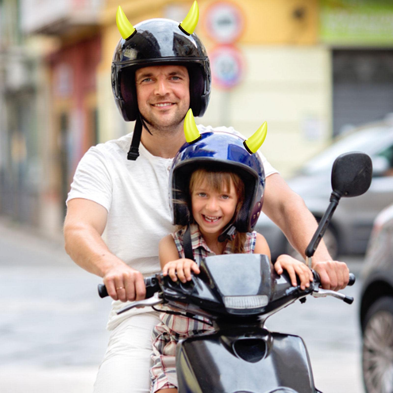 Amazon.co.jp: ヘルメット耳, デビル バイク ヘルメット ホーン