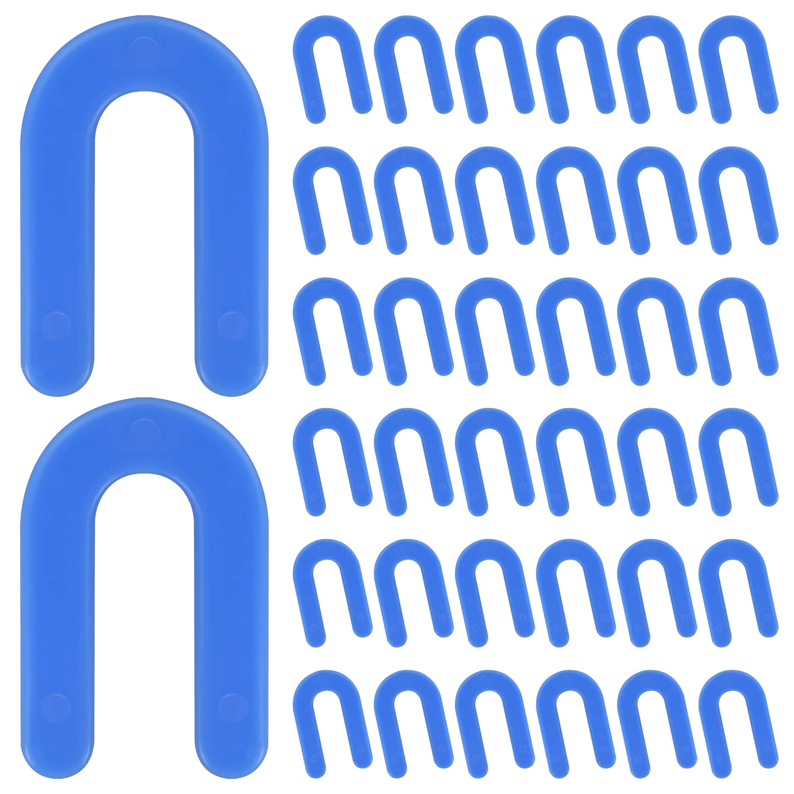 DGSL Tile Leveling System Tile Spacers 1/16 Inch, U Shape Plastic Tile Leveling Clips for Various Types Tile Leveling, Blue