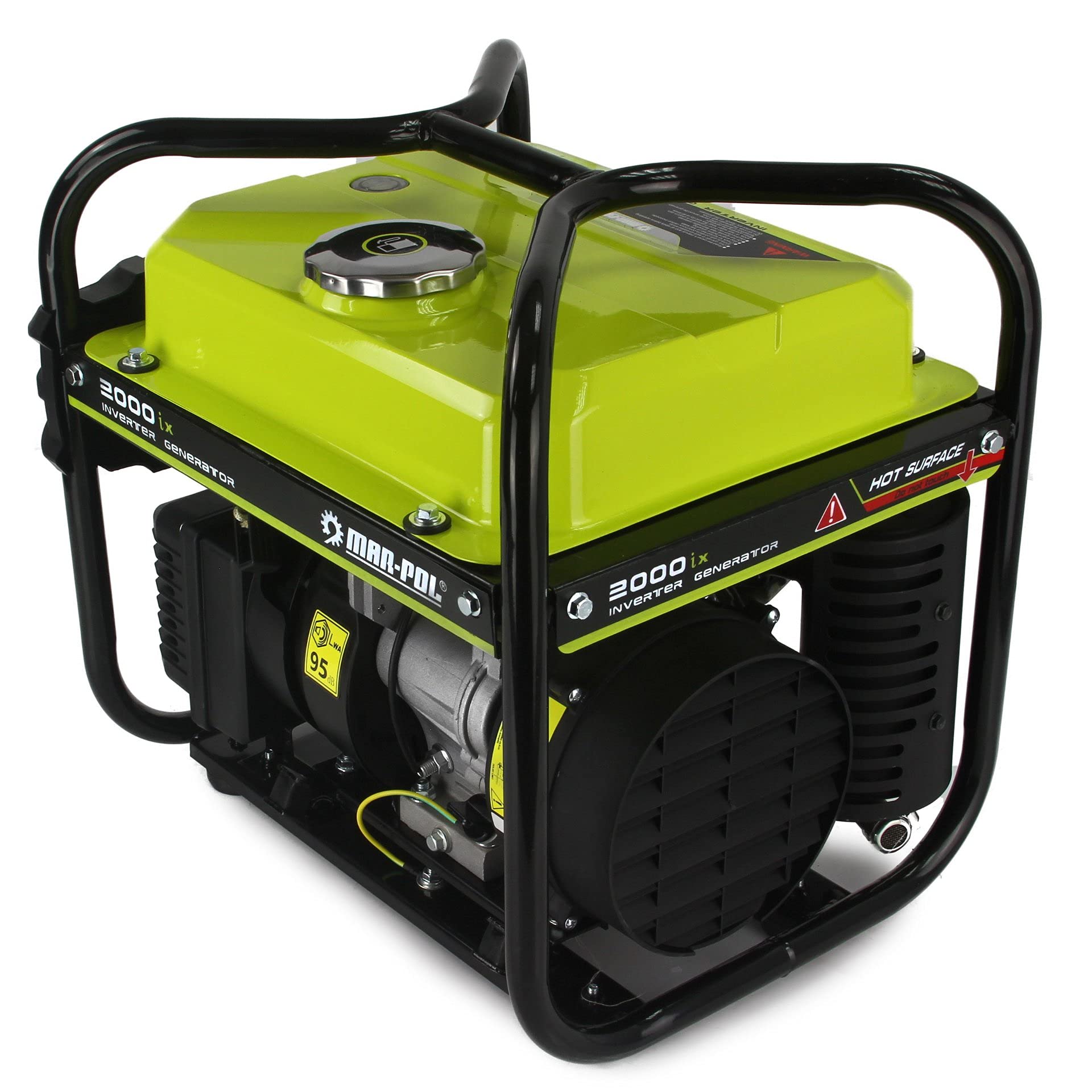 Generatore di corrente ad Inverter Potenza Silenziato Gruppo Elettrogeno 4 Tempi Benzina (2000W 119CC)