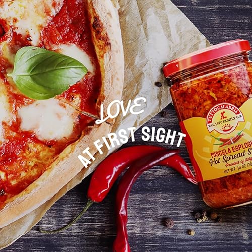 Miniatura 4 de Salsa picante para untar, Miscela Esplosiva, TuttoCalabria, 10 oz (285 g), chile calabrio picado y verduras Giardiniera