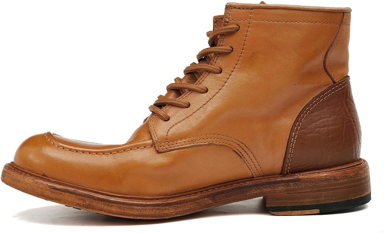 Men's Dress Oxford Boots - Genuine Leather Goodyear Welt Formal Ankle Boots | Handcrafted Chelsea Style for Prom Wedding & Business Casual