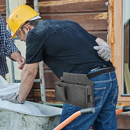 Miniatura 6 de Angoily Herramientas Bolsa de herramientas Kit de herramientas Bolsa de herramientas Bolsa de cintura Bolsa de gadget Cinturón Cinturón Tela de