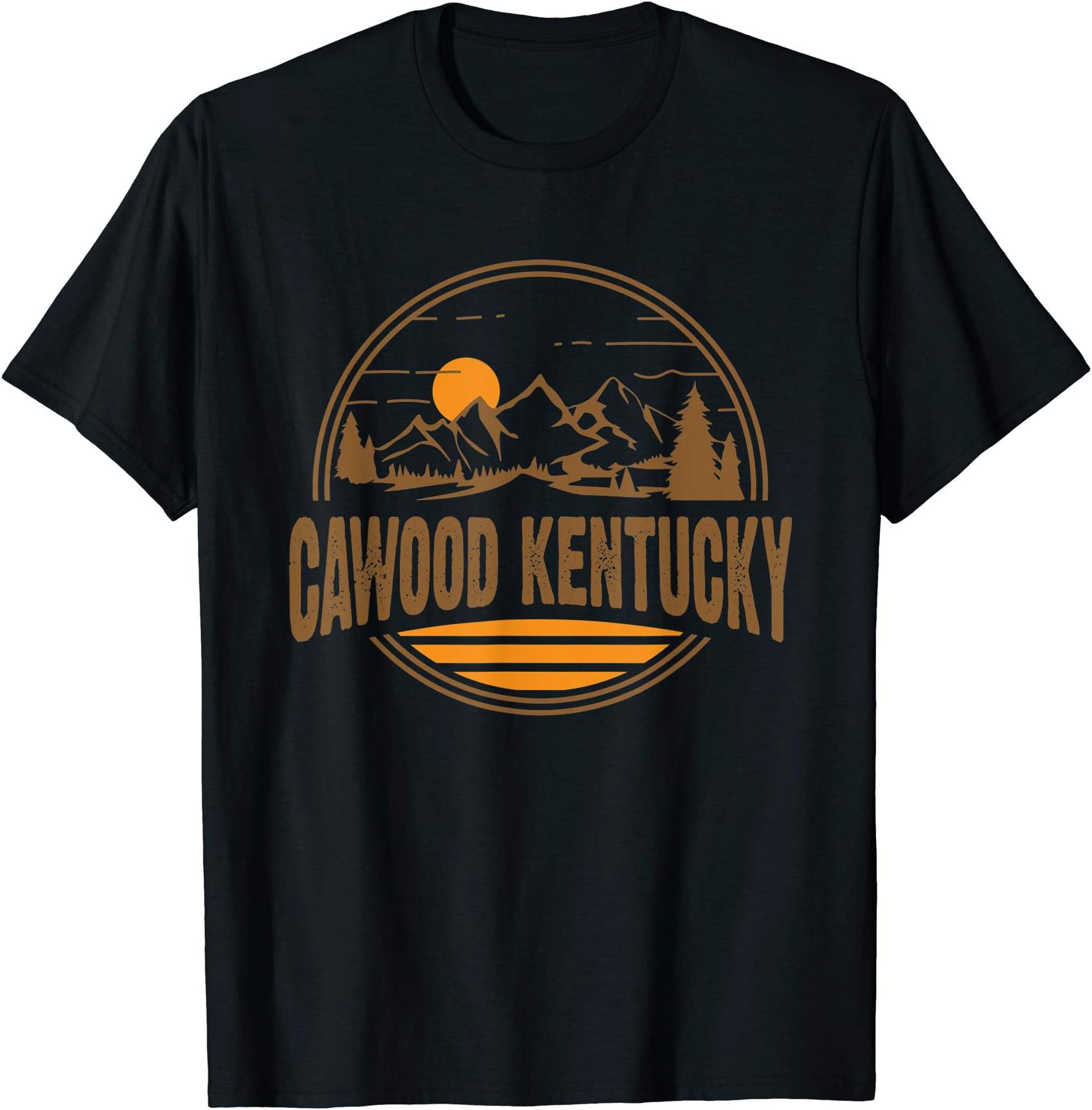 Vintage Cawood, Kentucky Mountain Hiking Souvenir Print T-Shirt