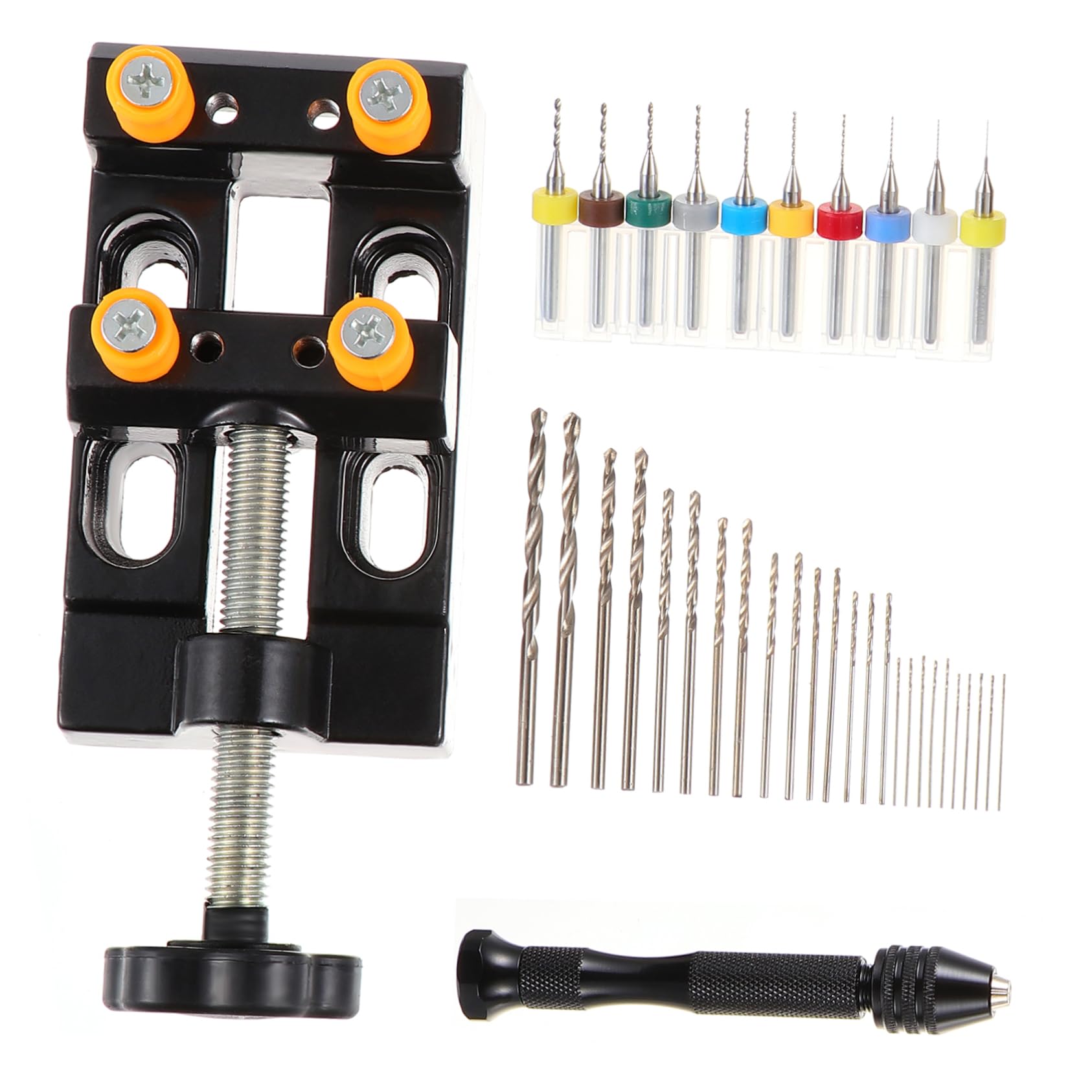 Kit perçage manuel bijoux GALPADA outil bois étau précis 37 pcs forets hélicoïdaux loisirs créatifs