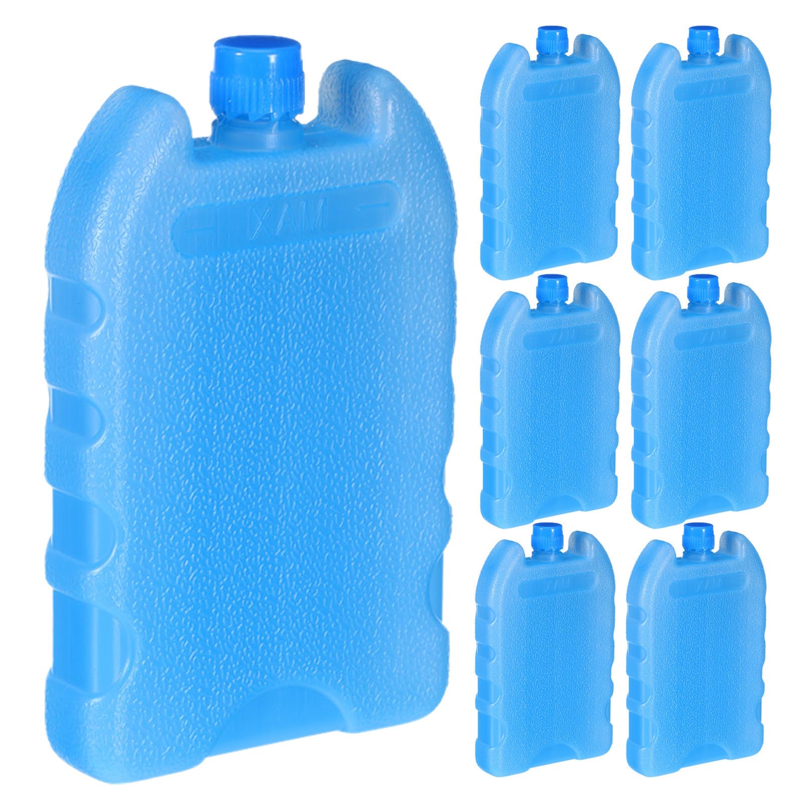 Luxshiny 7pcs Reusable Ice Packs for Air Cooler Fan and Swamp Cooler Pe Material Freezer Gel Bottles with Enhanced Cooling Efficiency Portable Ice Blocks for Road Trip