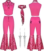 Vista 1 de Disfraz de vaquera de los años 70 y 80, disfraces de cosplay para Halloween para mujer