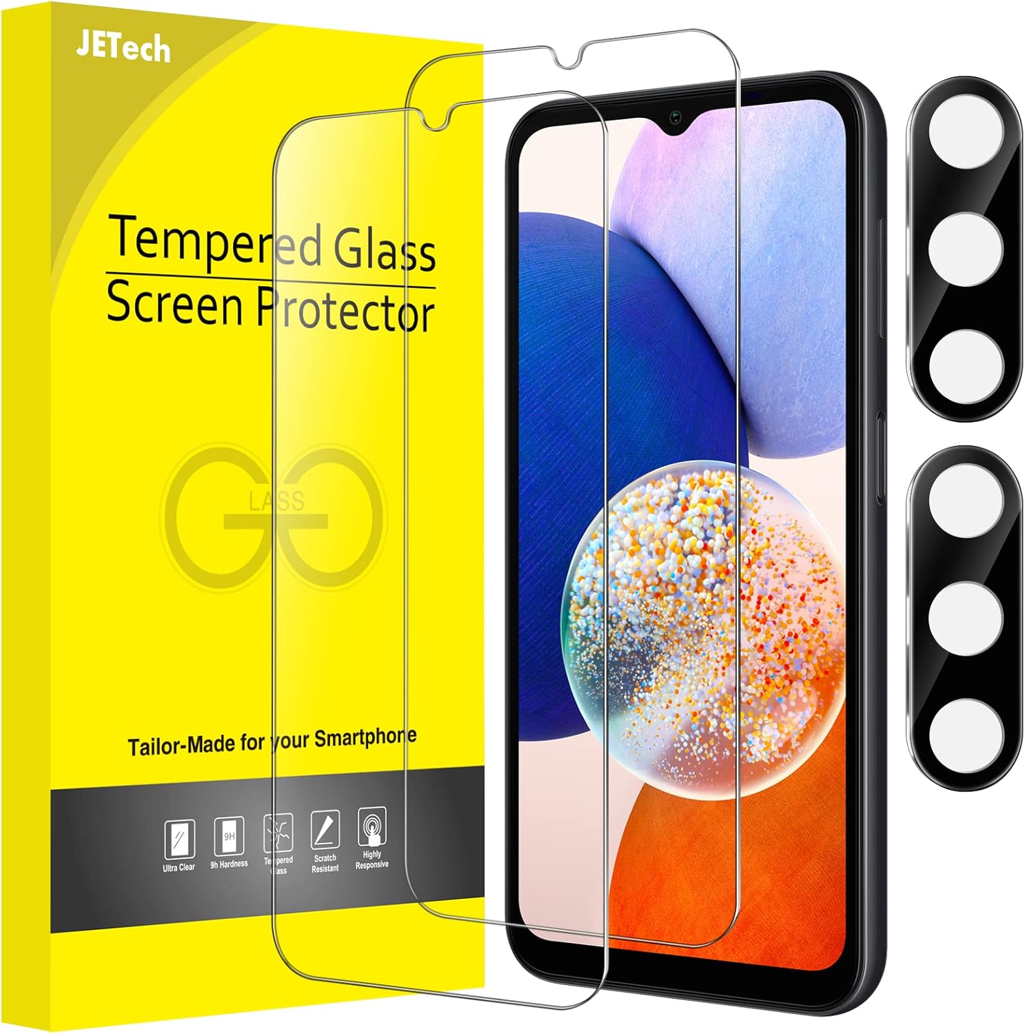 JETech Screen Protector for Samsung Galaxy A14 5G 6.6Inch