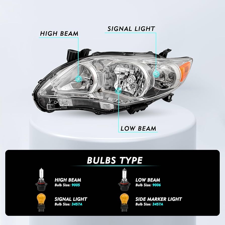 トップス HerPraha litmus Amazon.com: TUSDAR Headlight Assembly for 2011-2013 Toyota