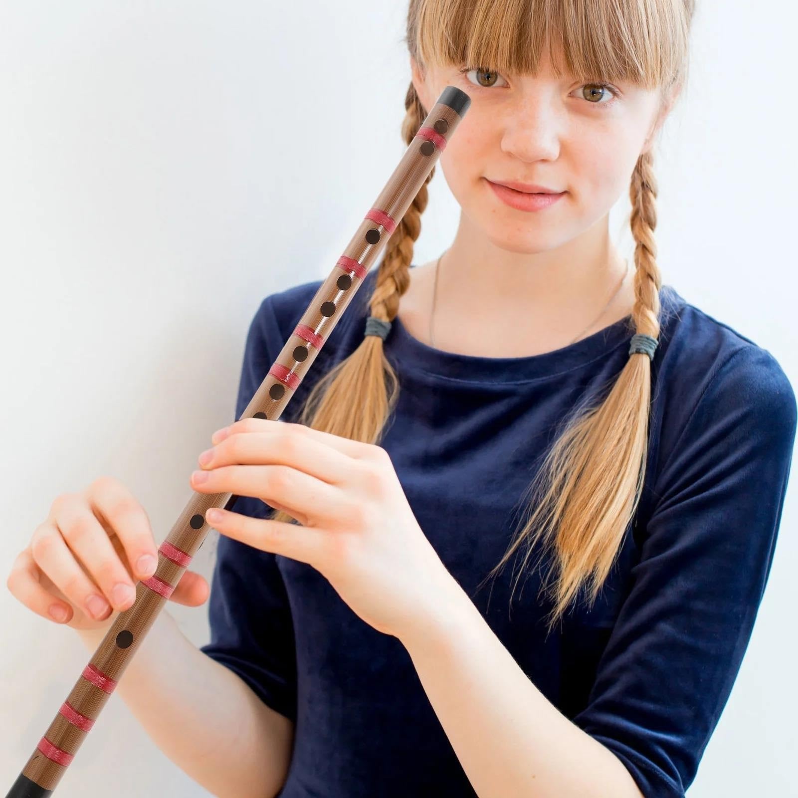 Bambusflöten-Set Japanische Shakuhachi Anfänger-Bambusflöte Aus Holz, Chinesisches Traditionelles Instrument (Color : 2.2X53.5CM)