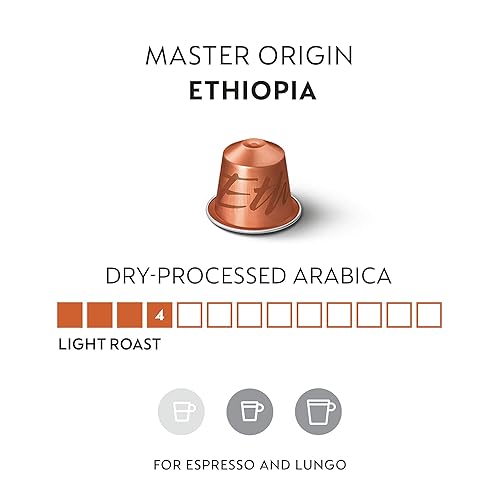 Vista 9 de Nespresso Cápsulas Original Line, Indonesia Master Origin, café tostado oscuro, 50 cápsulas de café