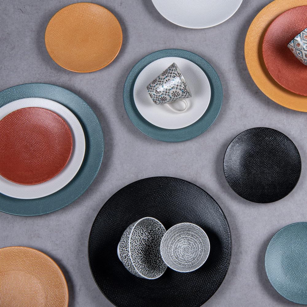 TABLE PASSION - Assiette à pain Vésuvio terra 16 cm (lot de 6)