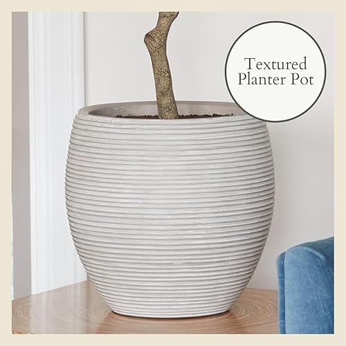 Miniatura 4 de CG Hunter Árbol topiario de olivo, soportes artificiales de interior hechos a mano de alta calidad, 34 pulgadas de alto, hojas realistas y tronco