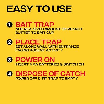 Victor Electronic Rat Trap 1-Pack, Indoor Humane Electric Rodent Killer