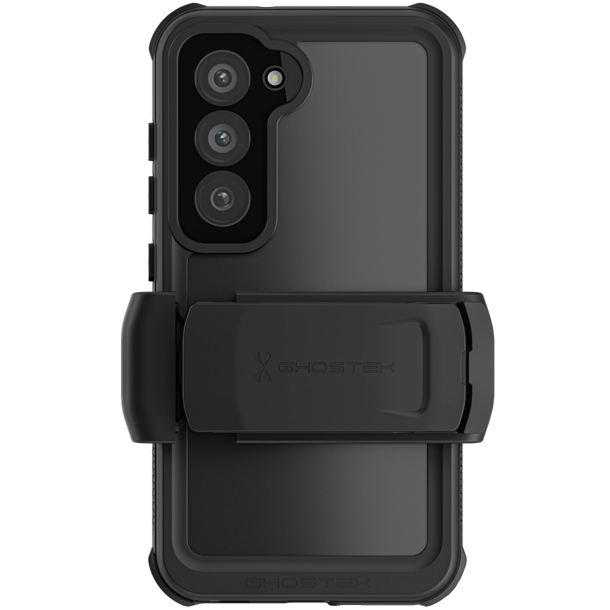 Ghostek NAUTICAL Samsung Galaxy S23 Case Waterproof with Screen Camera Protector, Belt Clip Holster Heavy Duty Tough Protective Full Body Hard Phone Covers Designed for 2023 Samsung S23 (6.1") (Clear)