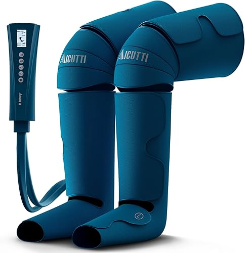 Miniatura 13 de Masajeador profesional de piernas y pies de compresión de aire con calor, regalos de Navidad y cumpleaños para hombres y mujeres, circulación