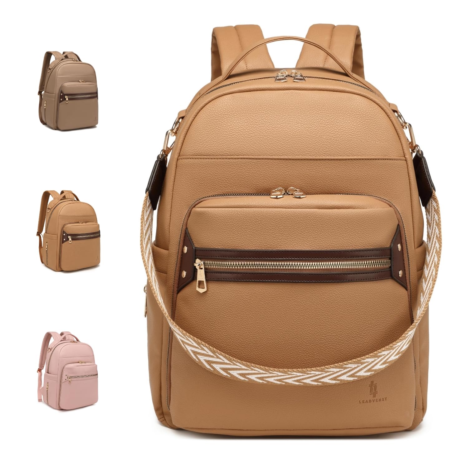 Small Diaper Bag Backpack Multi Purpose Vegan Leather Diaper Bag