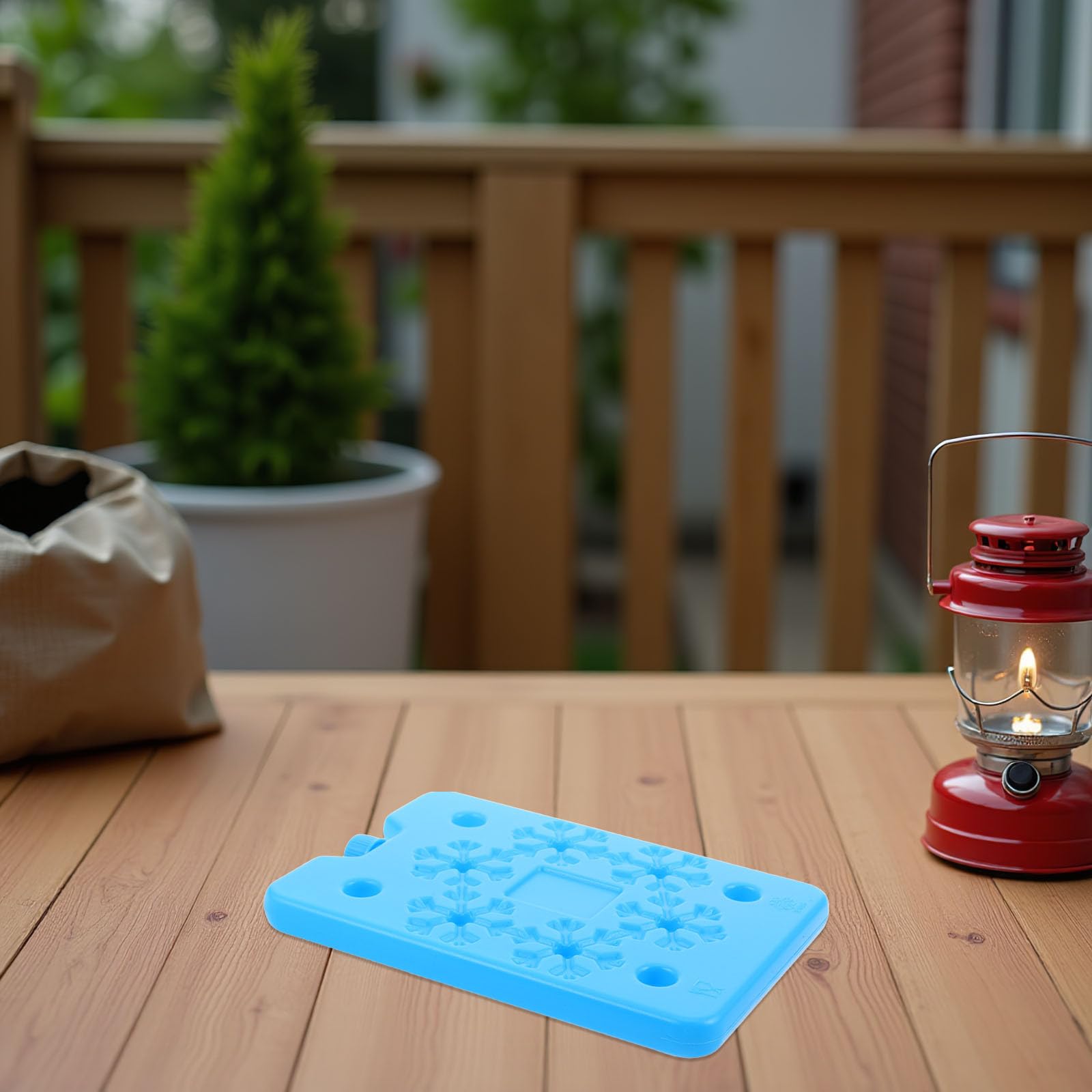 Healeved 4 Piezas Acumulador de Frío Reutilizable Extraplano para Neveras Portátiles con Agua Destilada No Tóxico para Camping y Viajes al Aire