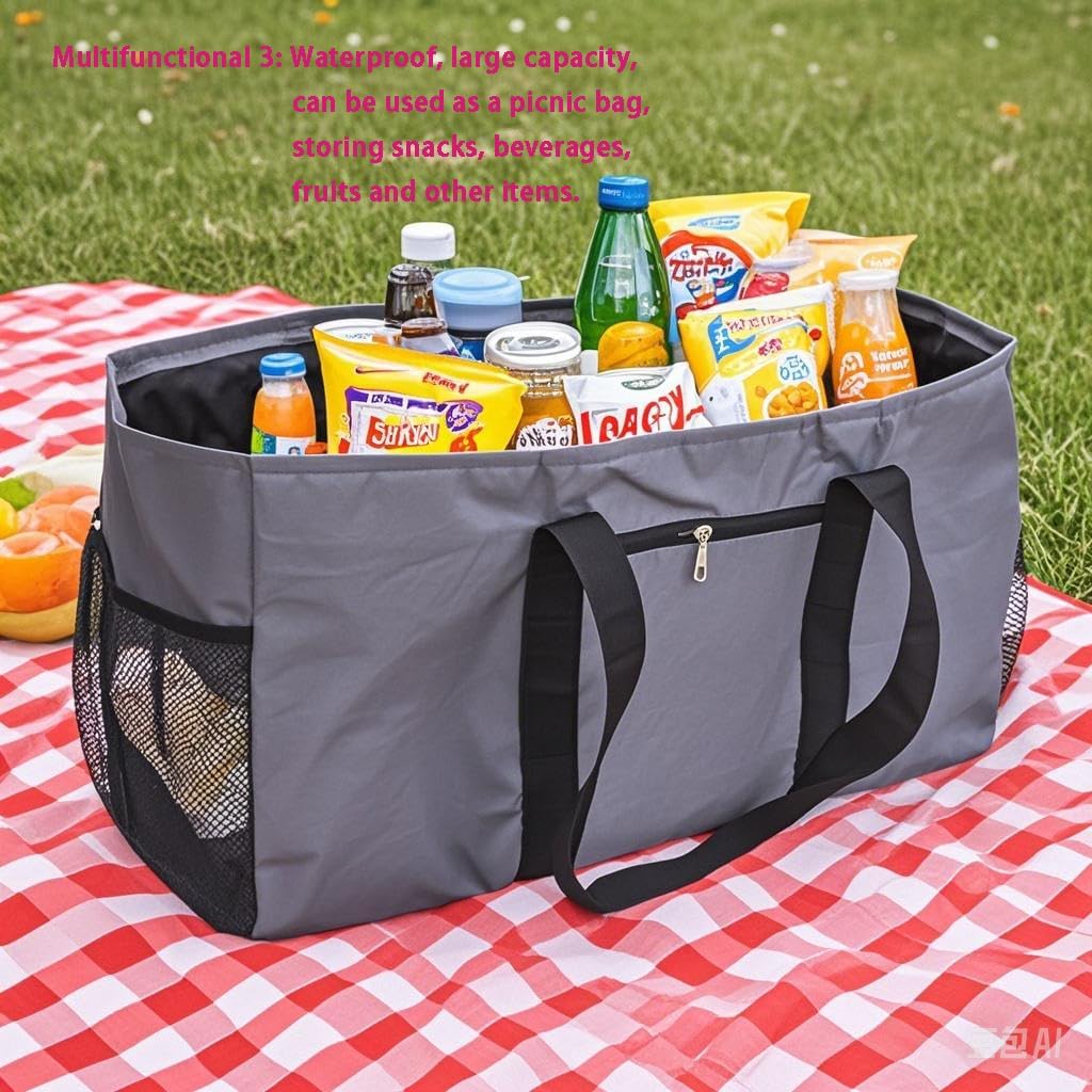 Extra Large Utility Tote Bag – Reusable Shopping Bag with Handles, Foldable & Spacious for Grocery & Travel