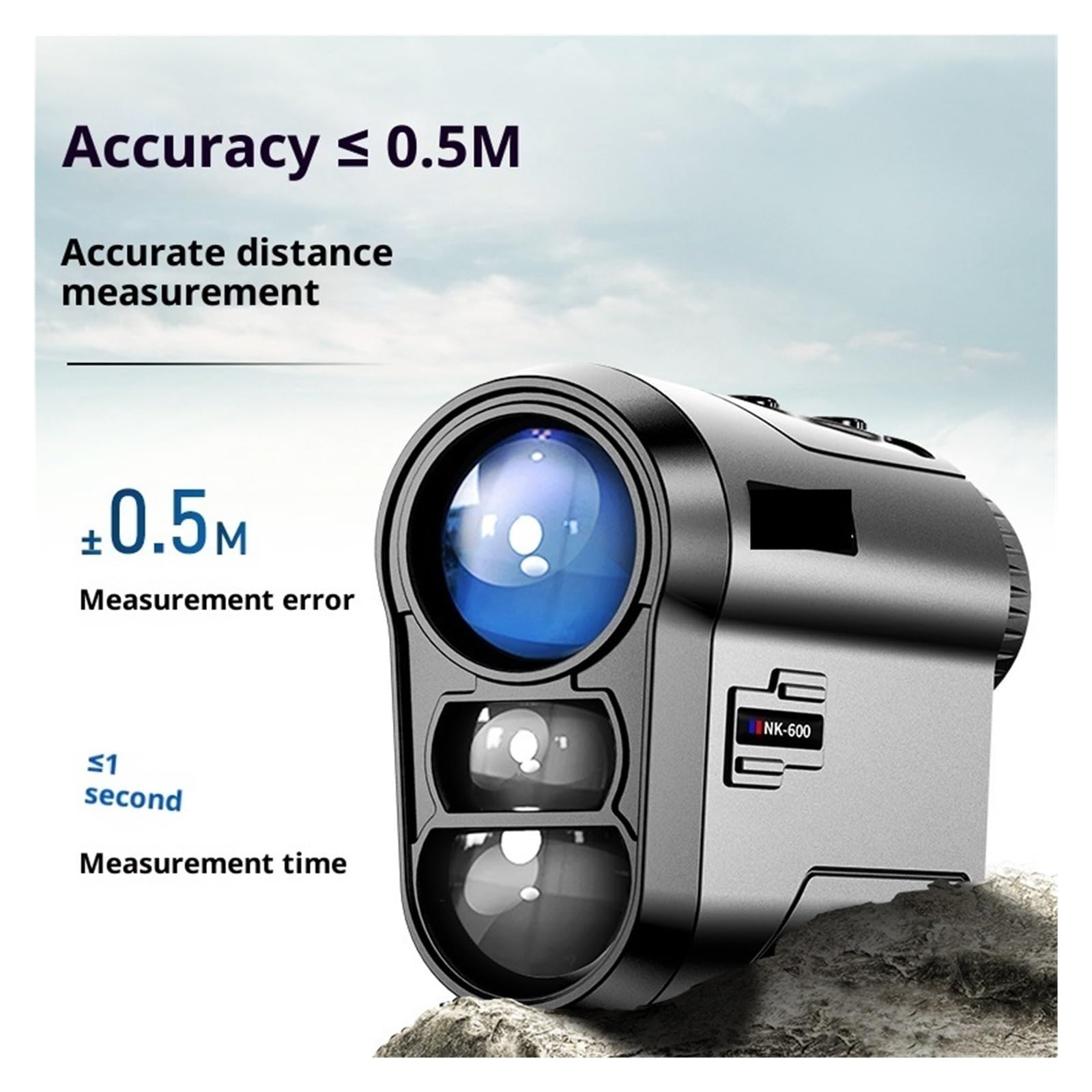 Nivel láser, Telémetro Láser De Golf, Recargable Por USB, Con Compensación Pendiente, Monocular Caza,para carpintería(500m)
