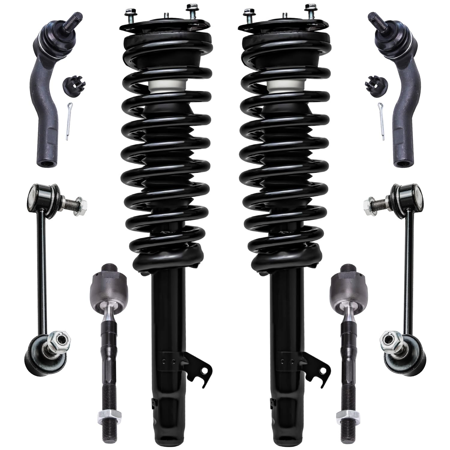 Detroit Axle - Front Struts Kit for 2003-2008 Mazda 6, 2 Struts and Coil
