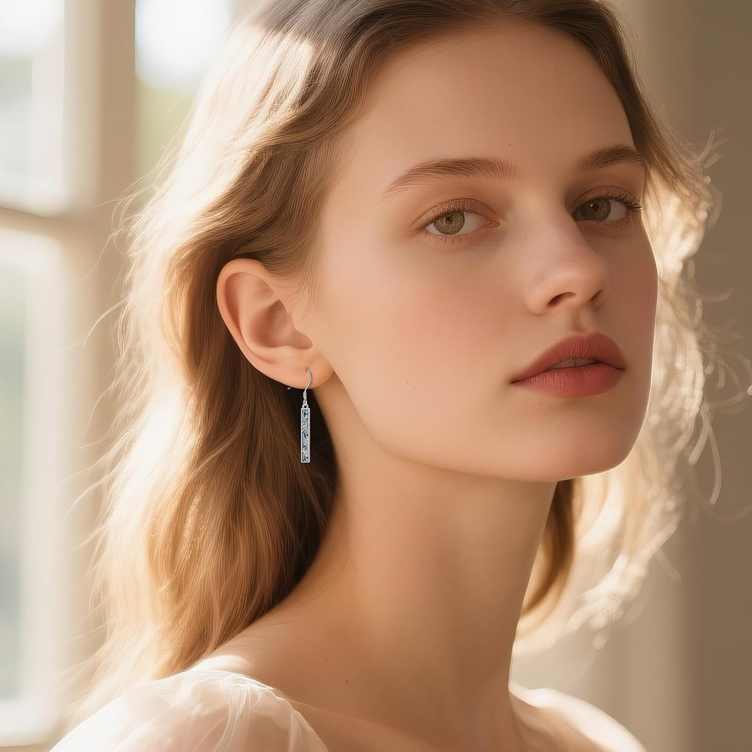 Abalone Shell/Onyx Filigree Mushroom Dangle Earrings Sterling Boho Western Jewelry Gift for Women - Image 3