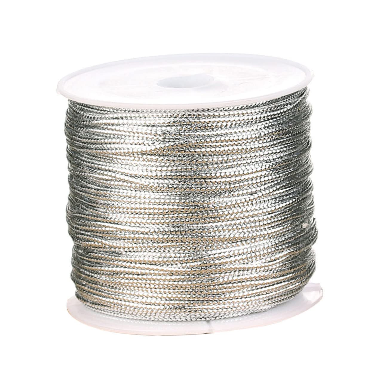 2Roll Creative Wrapping Rope Elastic Twine Silver Decorative Cord for DIY Crafts Home and Store Decoration for Packaging and Creative Projects