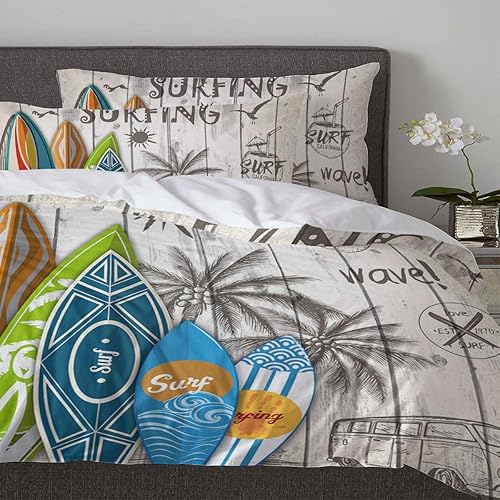 Miniatura 4 de wanxinfu Juego de funda de edredón de 3 piezas tamaño matrimonial para adultos, niños, niñas, niños, ropa de cama ligera y suave, juego de funda de