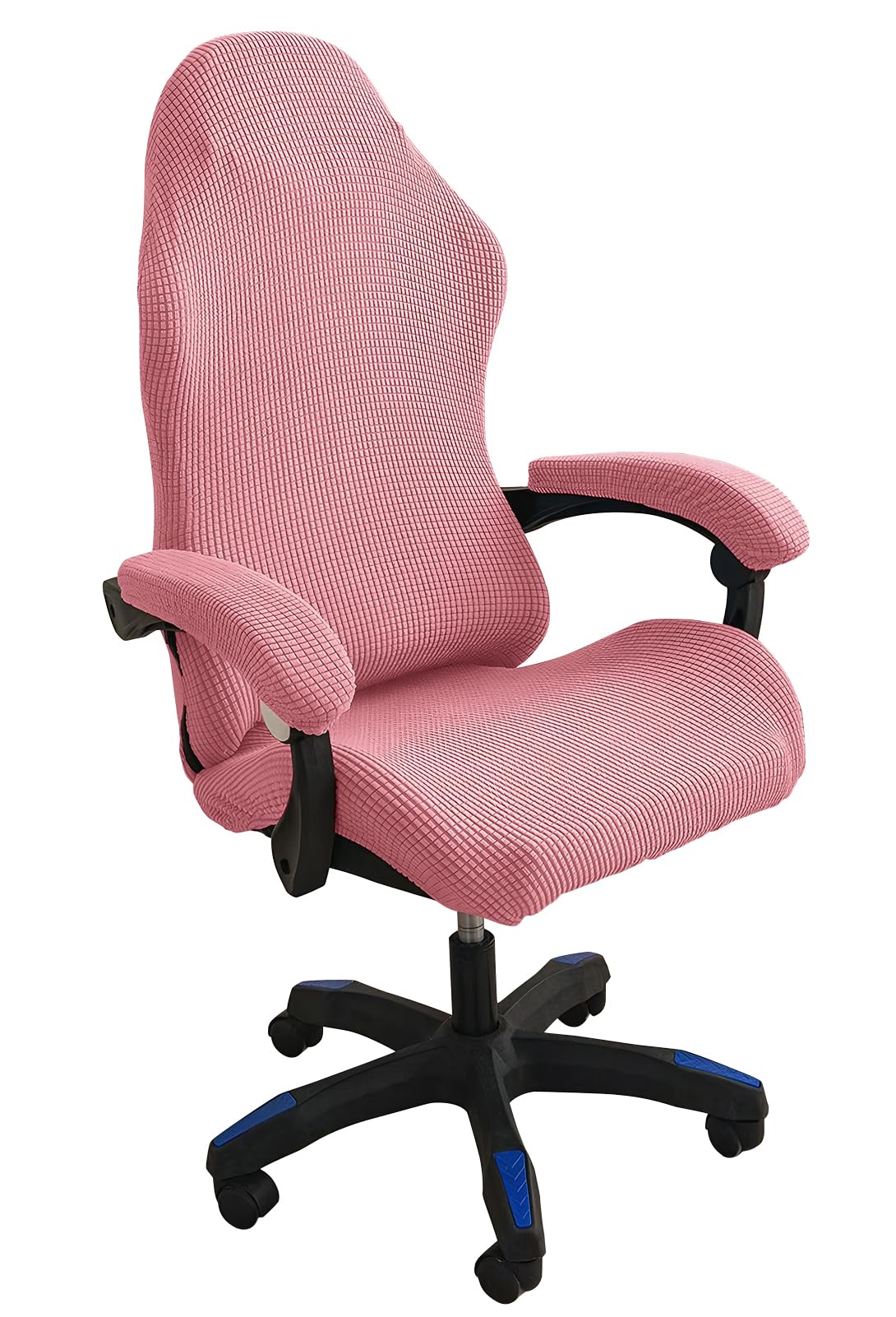 4 fundas para silla de videojuegos para niƱa, color rosa, fundas para silla de escritorio de computadora, juegos de oficina, con reposabrazos y cubierta trasera