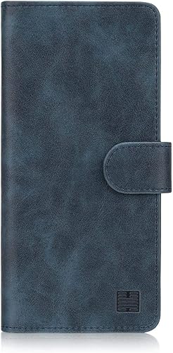 32nd Essential Series Custodia Portafoglio Pelle per Huawei  2018   Case Realizzato Pelle Sintetica con Diversi Comparti Chiusura Magnetica     Blu Navy