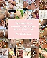 Vista 2 de Deinduser Bracelet Making Kit, 7200pcs Clay Beads, 24 Colors 2 Boxes Beads for Bracelets, Clay Bead Bracelet Making kit with Letters, Numbers