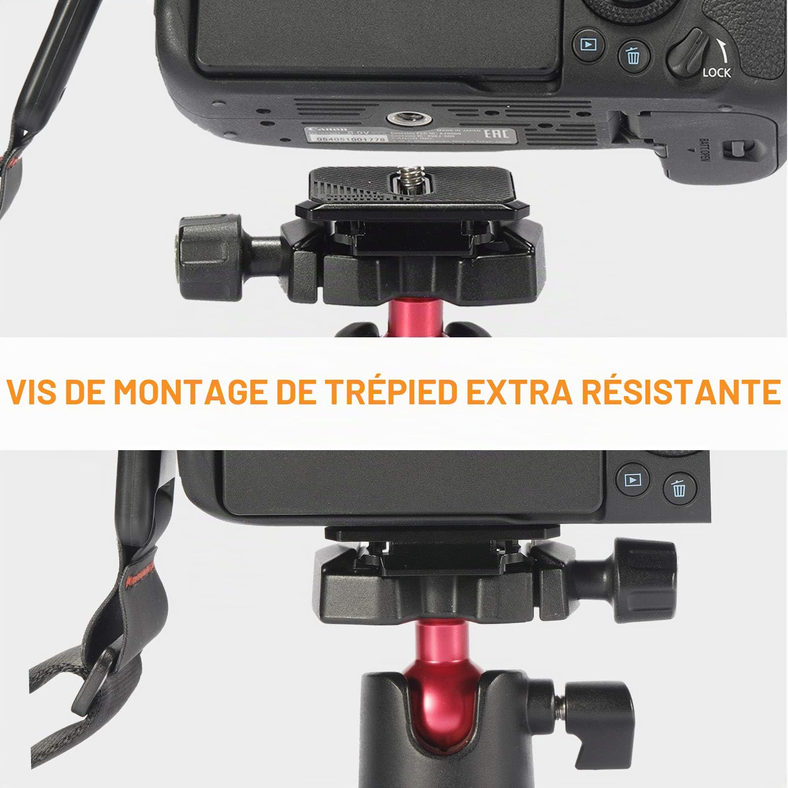SMALLRIG Courroie d'Camera Courroie Universelle pour Camera Courroie d'Epaule Réglable pour Canon pour Nikon pour Fujifilm pour Camera Reflex Numérique - 2428