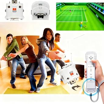 2 Pack Motion Plus for Wii, TechKen Motion Plus Adapter Compatible with Wii Remote Controller