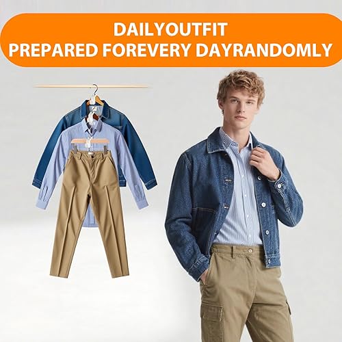 Miniatura 13 de 100 ganchos para colgar ropa, clips extensores resistentes que ahorran espacio para perchas de madera de terciopelo de plástico, organizador