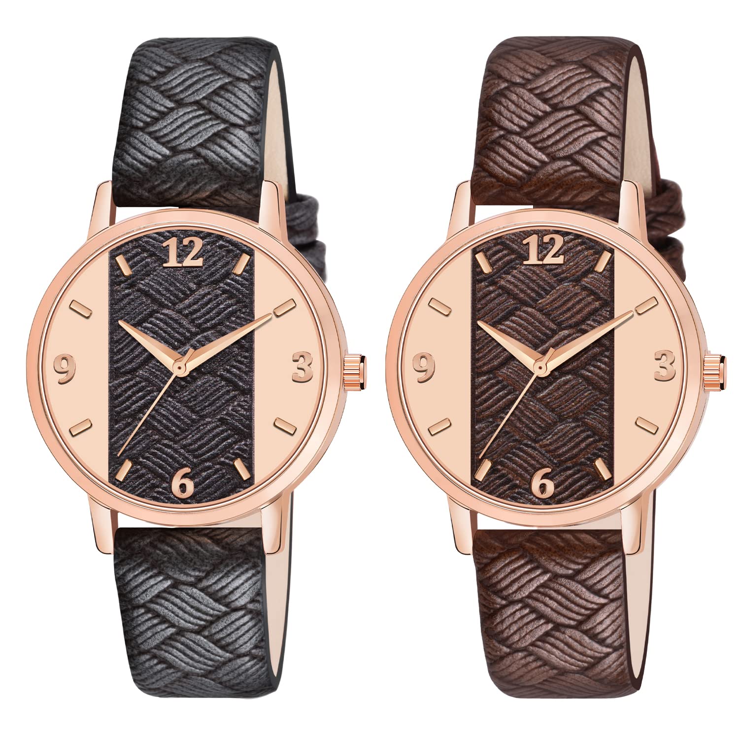 Shocknshop Leather Analouge Multicolor Dial Analog Wrist Watch For Women And Girls (Black & Brown Coloured Dial Strap) -Mt396-400, Multi-Color Band (B0B9H4QQKD) Amazon Price History, Amazon Price Tracker