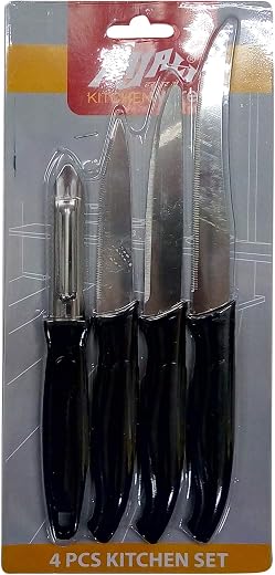 Anjali 4 Pc Knives set1 no's Blister Pk (Stainless Steel)