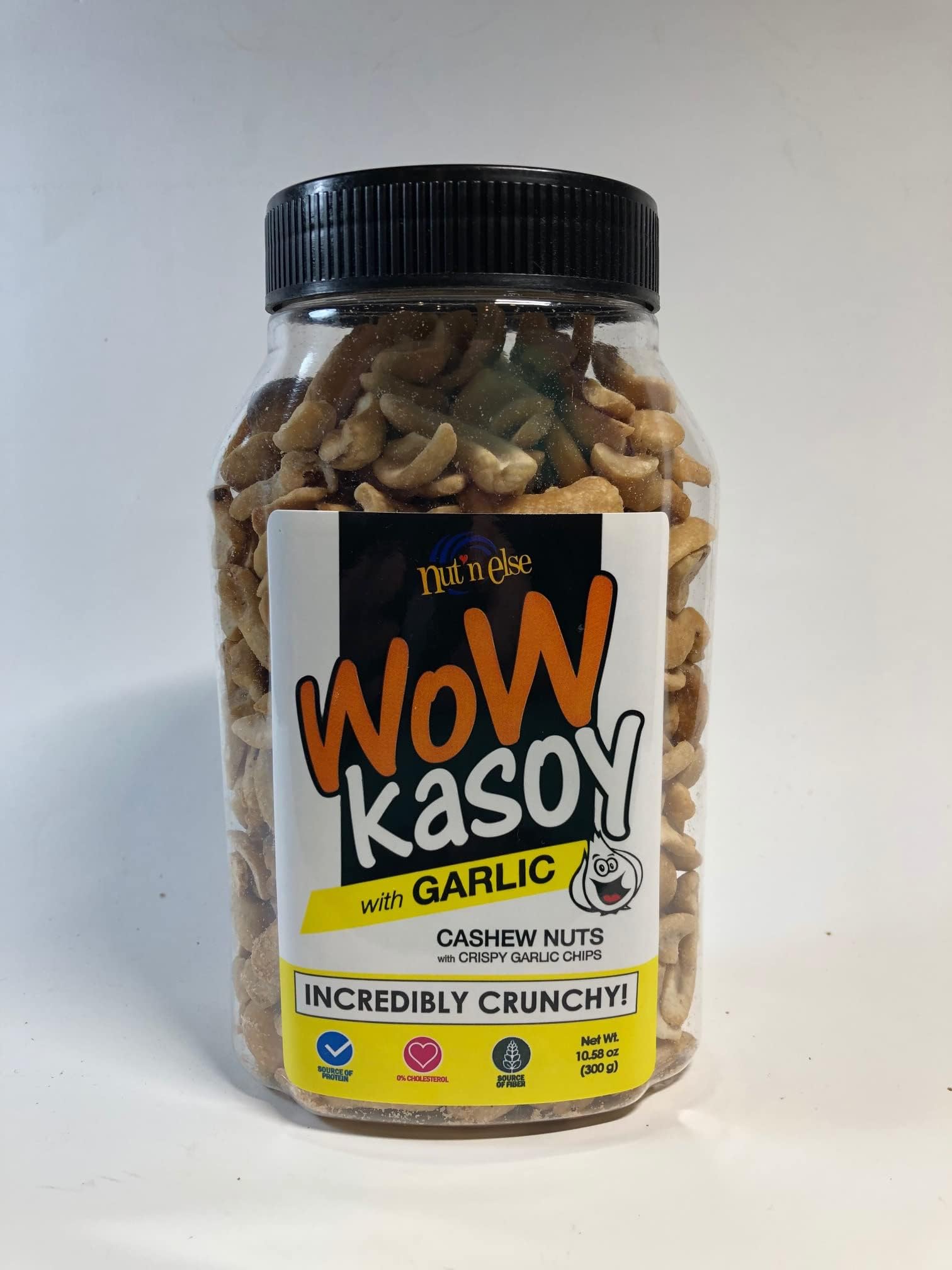 Nut N Else Wow Kasoy with Garlic in Jar 10.58 Oz (2-PACK)