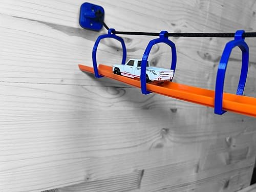 Miniatura 11 de Suspension Bridge Compatible with Hot Wheels Track (Blue)