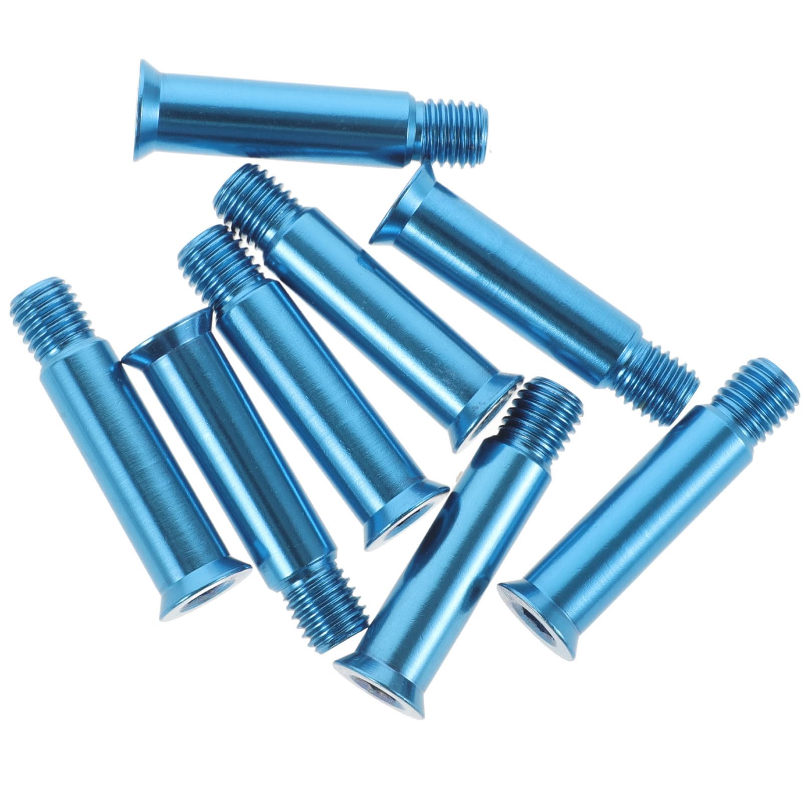 KOMBIUDA 8pcs Roller Skate Axle Screw Kit Inline Skates Bearings Screws Skating Shoes Repair Alloy Material