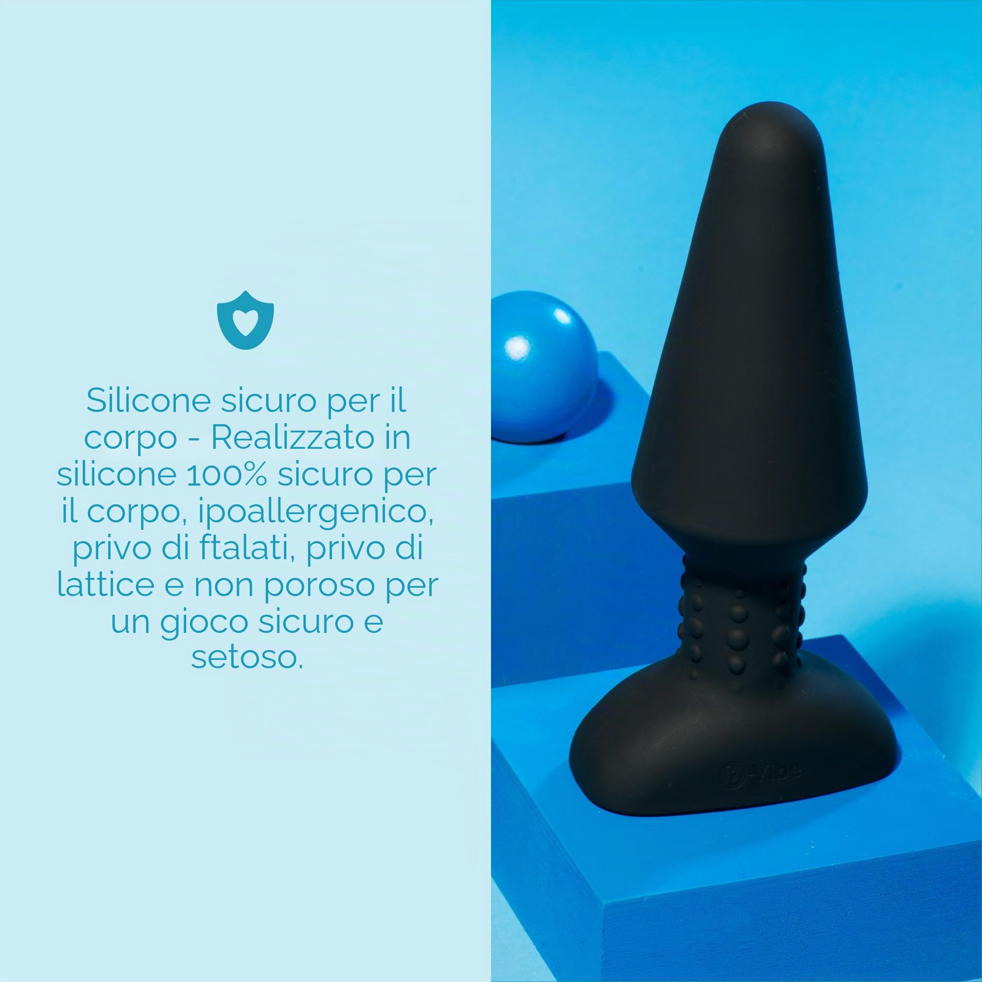 B-Vibe Rimming Spina anale Black XL