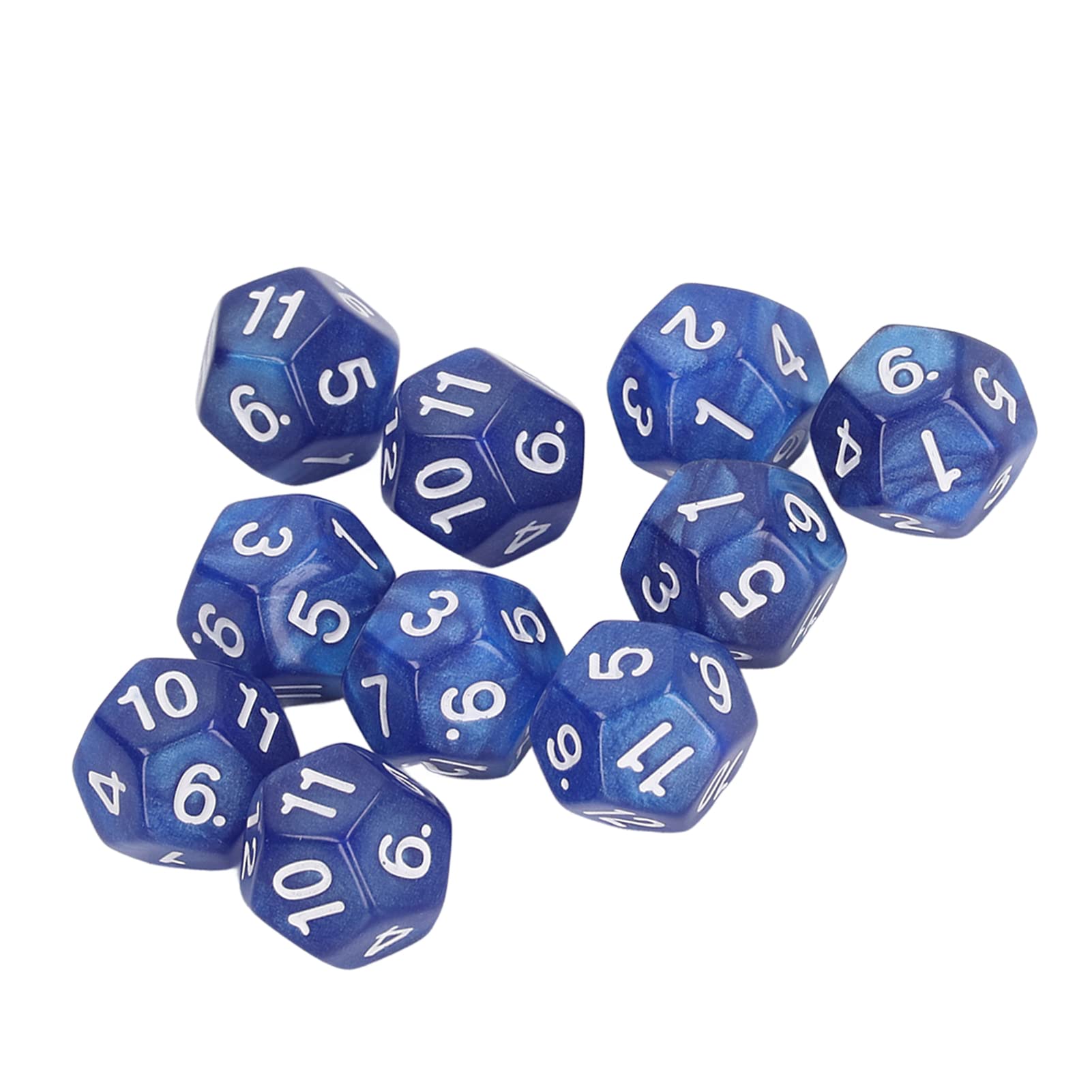 Shenruifa 12 Sided Dice Set, 40pcs Polyhedral Dice, Blue, Plastic, Dodecahedron, Dice for Teaching and Games - Image 3