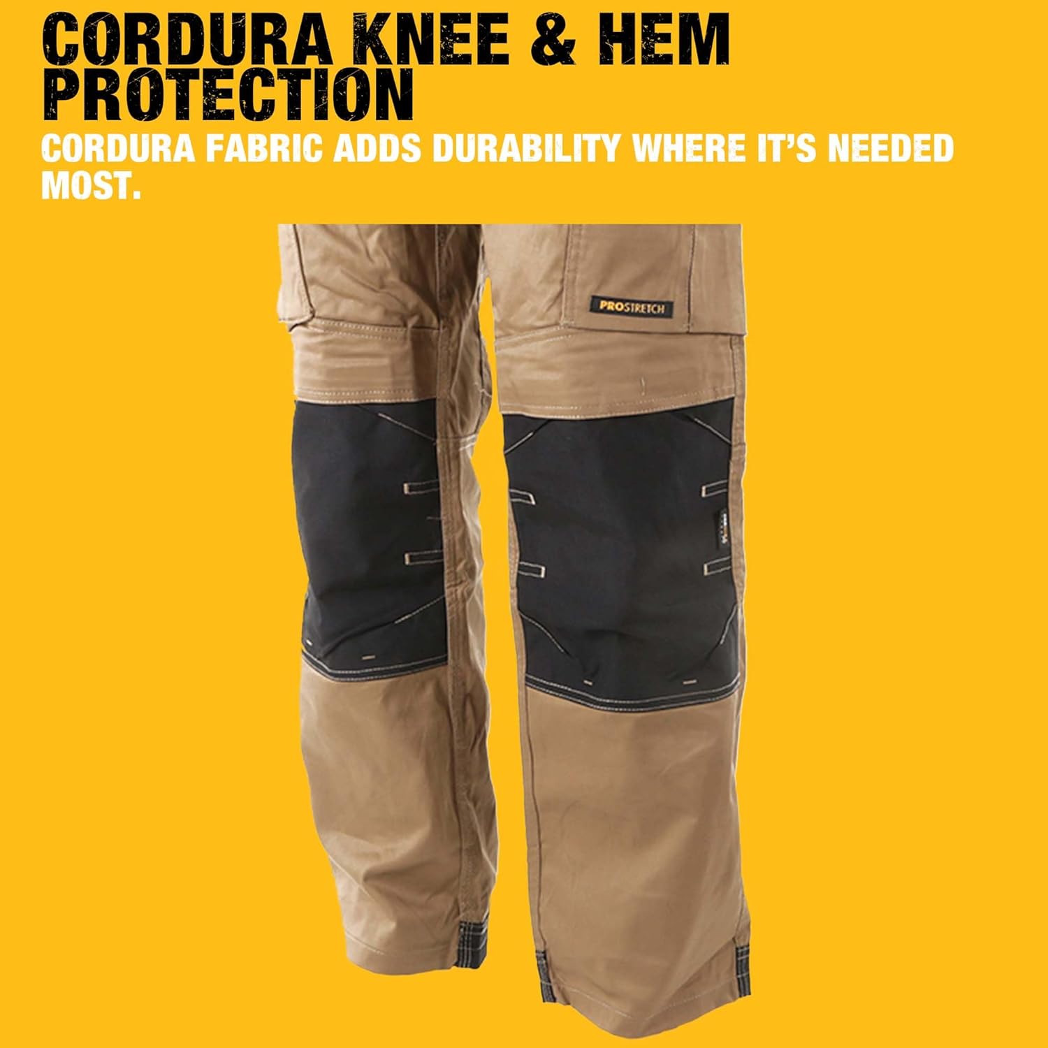 DEWALT Protradesman Men's Loose Fit, Holster Pocket, Cottonpoly Stretch Work Pants - Image 3