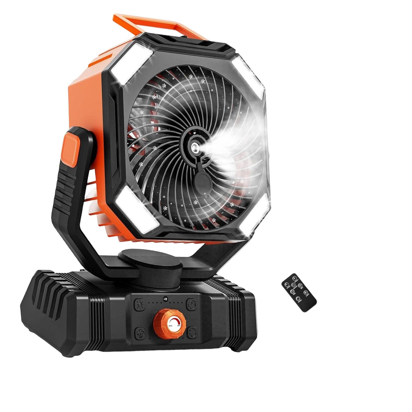 NMFLAB Portable Camping Fan with Mists Sprays Function Outdoor Tent Air Conditioners for Outdoor Activities Misting