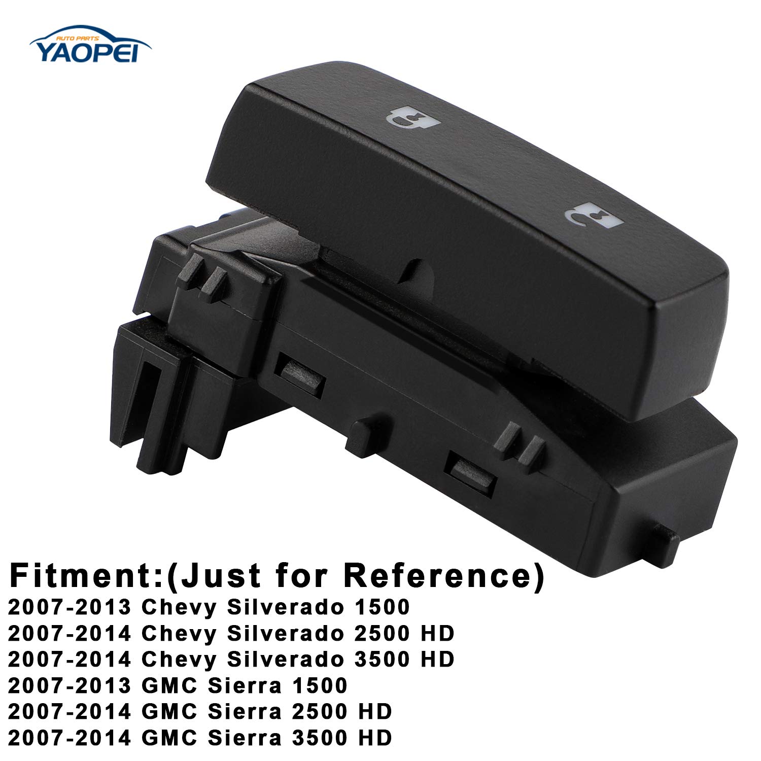 Driver Side Front Left Door Lock Switch for 2007-2014 Chevrolet Silverado GMC Sierra 1500 2500HD 3500HD Replace OE 15804093 901-119