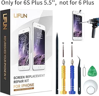 Screen Replacement Compatible with iPhone 6S Plus, in White 5.5