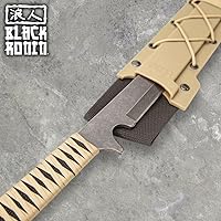 Vista 7 de Black Ronin Combat Wakizashi Sword with Injection Molded Sheath Stainless Steel Blade Cord-Wrapped Handle