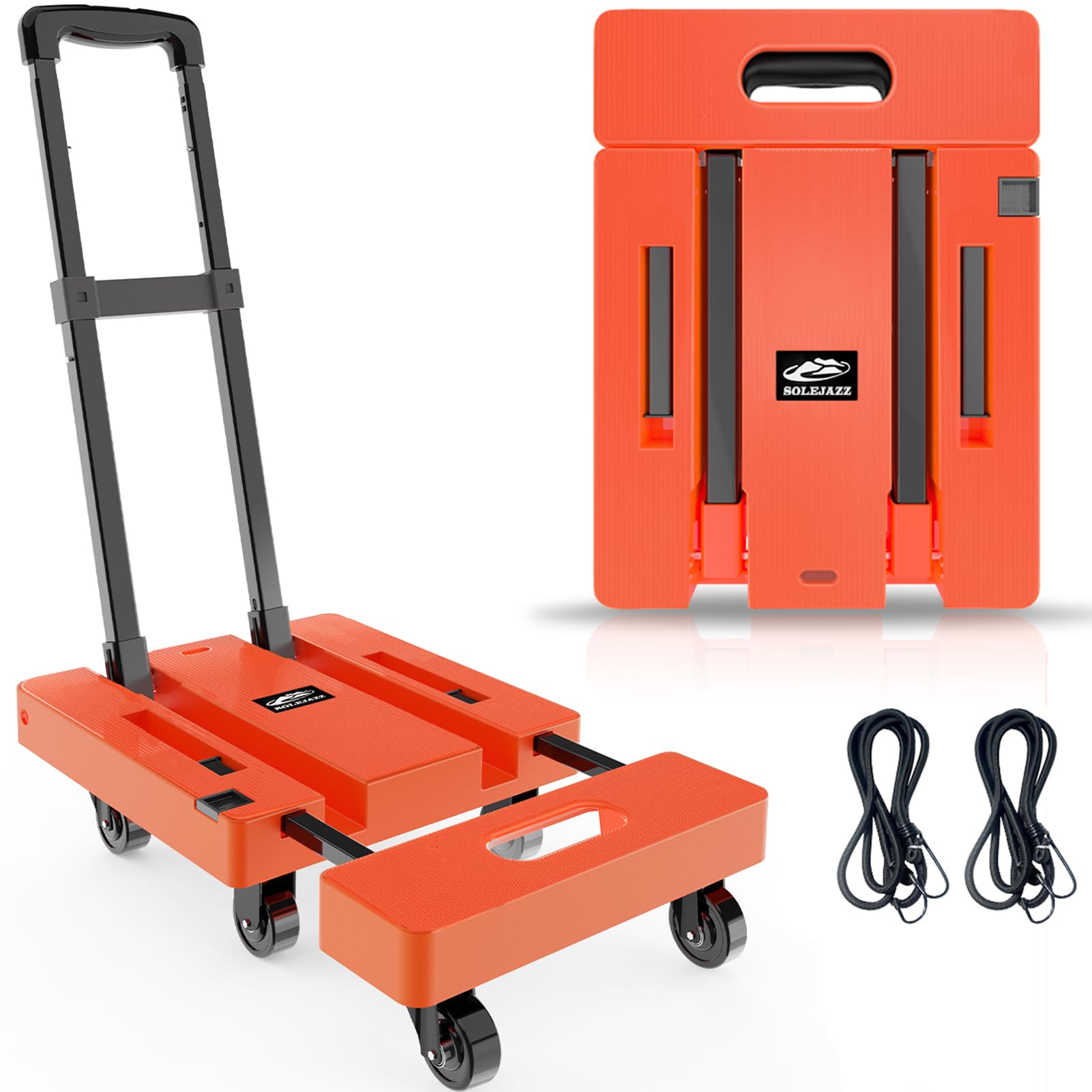 SOLEJAZZ Carrello mobile collegabile, capacità 136 kg, carrello mobile resistent